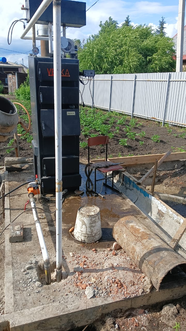 Установка котла VEKA